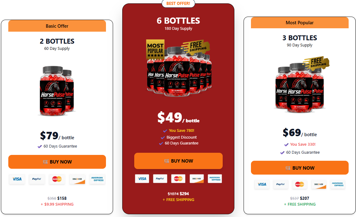 Buy HorsePulse Blood Sugar Support Supplement Official Pricing Packages